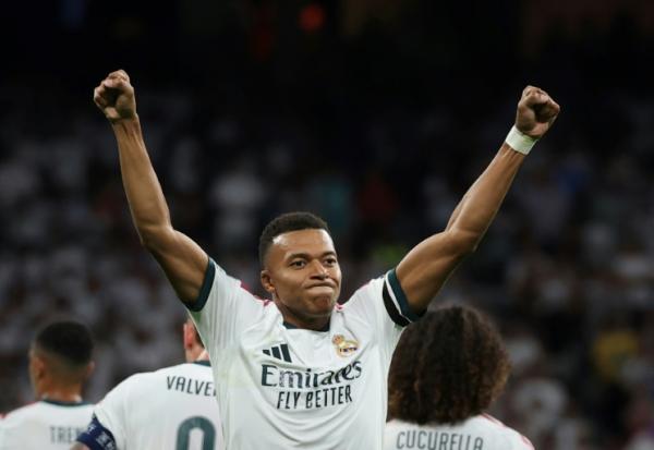 Kylian Mbappé a marqué le premier but du Real Madrid contre l'Inter Milan en C1 le 8 septembre 2026 à Madrid 