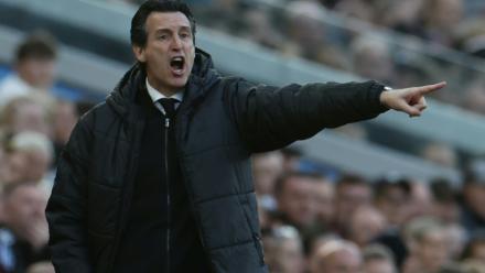 L'entraîneur espagnol d'Aston Villa, Unai Emery, lors de la réception de Liverpool à Villa Park, le 15 mai 2026 