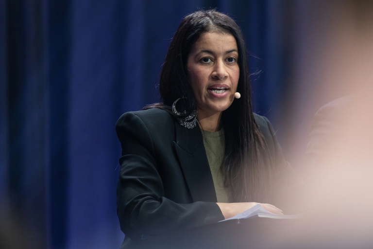 La candidate LFI à la mairie de Lille Lahouaria Addouche, le 4 mars 2026 à Lille 