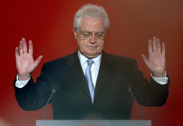 Lionel Jospin lors de sa défaite au premier tour de la présidentielle le 21 avril 2002