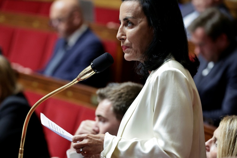 Alexandra Masson à l'Assemblée nationale à Paris le 27 mai 2025