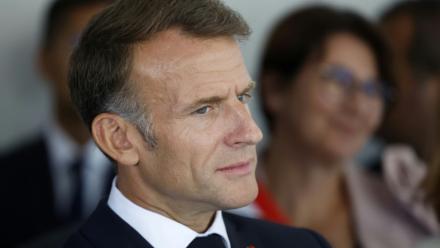 Emmanuel Macron, le 1er septembre 2026, à Mende, dans le sud de la France
