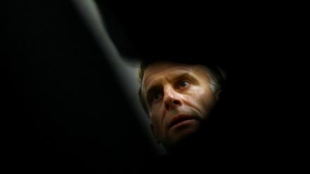 Le président Emmanuel Macron le 23 octobre 2026 à Trappes, dans les Yvelines
