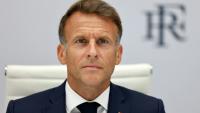Le président français Emmanuel Macron copréside une réunion par vidéoconférence, à Paris, le 24 août 2026