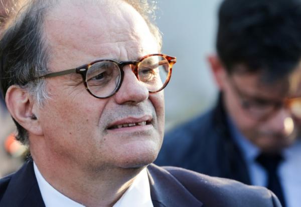 Emmanuel Moulin alors secrétaire général de l'Elysée, le 24 avril 2026 à Athènes (Grèce)