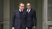 Le Premier ministre Sébastien Lecornu et le ministre de l'Intérieur Laurent Nunez au ministère de l'Intérieur à Paris, le 19 octobre 2026