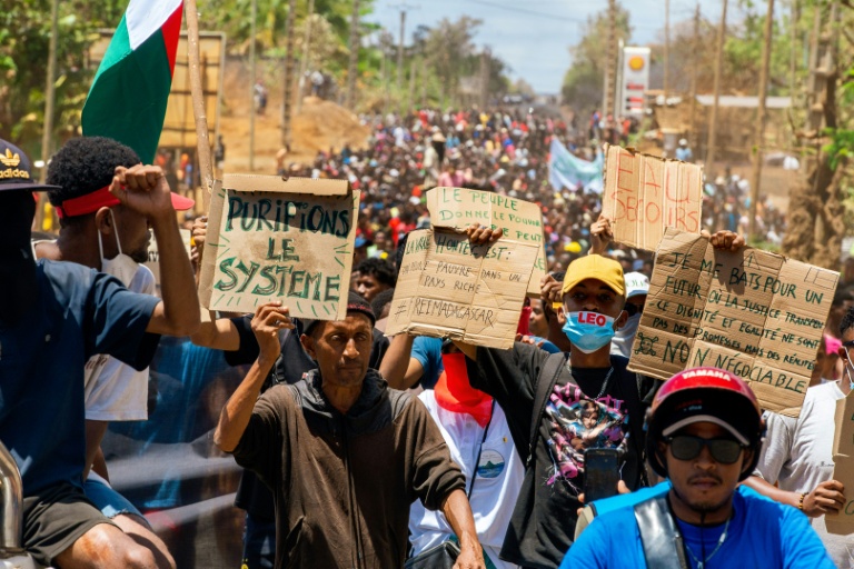 Manifestation contre le gouvernement à Antsiranana, le 4 octobre 2025 à Madagascar