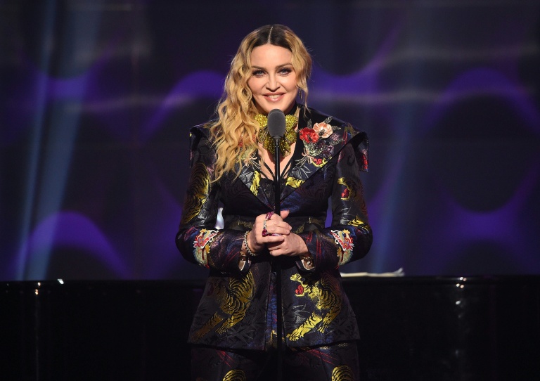 Madonna à New York le 9 décembre 2016, aux Etats-Unis