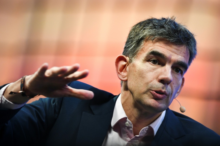 Matt Brittin, alors président des opérations et du développement commercial de Google pour la région Europe-Moyen-Orient-Afrique, lors d'une interview à Lisbonne, le 9 novembre 2017