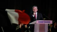 Jean-Luc Mélenchon, leader de LFI,lors d'un meeting de soutien à François Piquemal, député FLI - NFP et candidat de la liste Demain Toulouse aux élections municipales, le 22 janvier 2026 à Toulouse