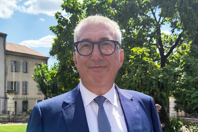 Le maire d'Alès, Christophe Rivenq, le 27 juillet 2026 à Alès, dans le Gard