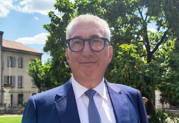 Le maire d'Alès, Christophe Rivenq, le 27 juillet 2026 à Alès, dans le Gard