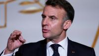 Le président français Emmanuel Macron à Paris le 8 janvier 2026