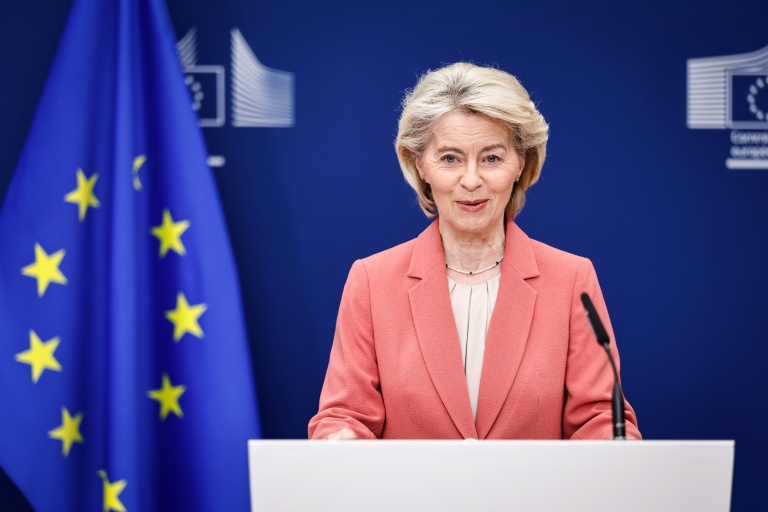La présidente de la Commission européenne Ursula von der Leyen, à Bruxelles, le 27 février 2026
