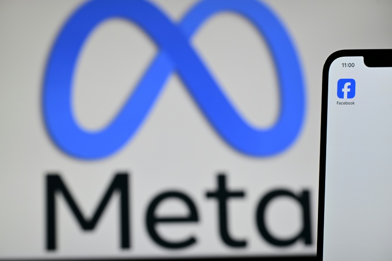Logo Meta le 20 férier 2025 à Guildford, au Roauyme-Uni.