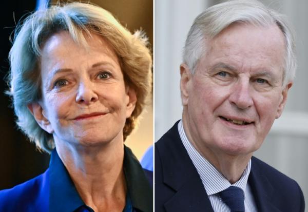 Frédérique Bredin (PS) et Michel Barnier (LR), candidats pour la 2e circonscription de Paris