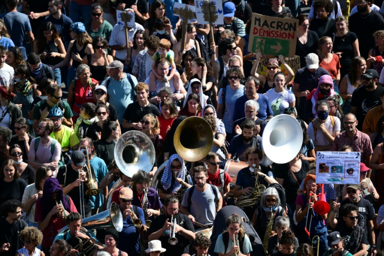 Manifestation contre le plan de budget du gouvernement, le 18 septembre 2025 à Lyon