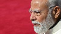 Le Premier ministre indien Narendra Modi au palais présidentiel Rashtrapati Bhavan, à New Delhi, le 6 mai 2026