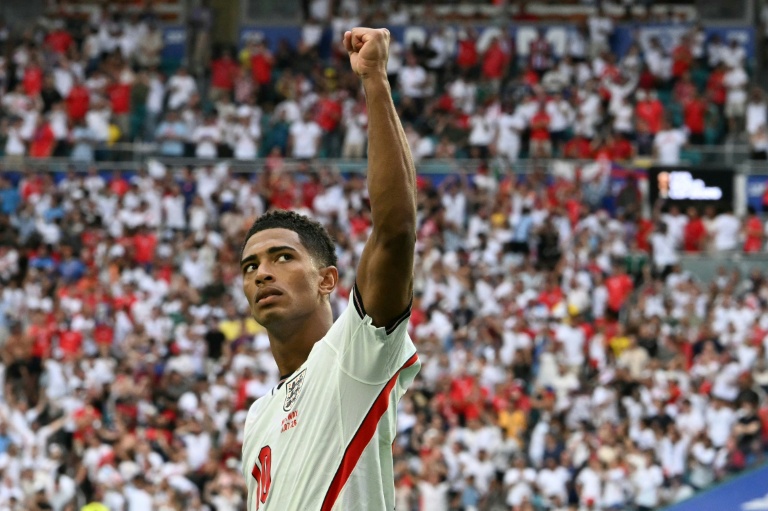 L'Anglais Jude Bellingham, auteur d'un doublé face à la Norvège en quart de finale du Mondial, le 11 juillet 2026 à Miami