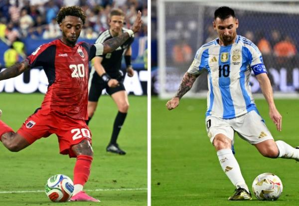 Le surprenant petit Poucet Cap-Vert avec Ryan Mendes (à gauche) et l'Argentine de Lionel Messi s'affrontent en 16e du Mondial à Miami le 3 juillet 2026