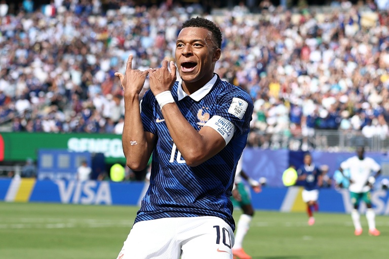 Kylian Mbappé, auteur d'un doublé pour la France face au Sénégal, lors de la Coupe du monde, le 16 juin 2026 à East Rutherford 