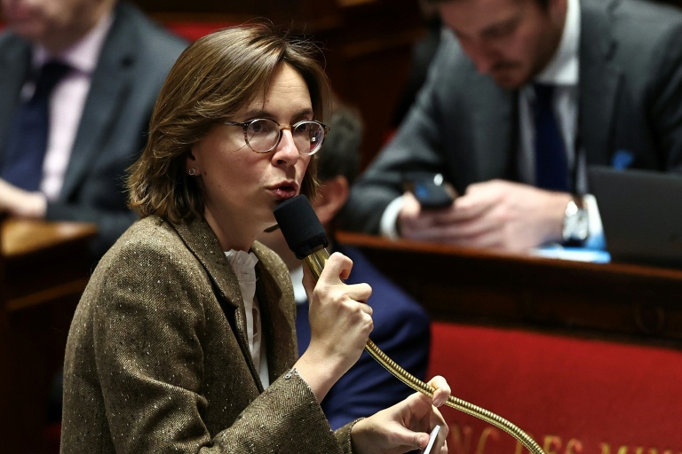 La ministre des Comptes publics, Amélie de Montchalin, lors d'une séance consacrée à la deuxième lecture du projet de loi de finances de la sécurité sociale pour 2026 (PLFSS) à l'Assemblée nationale, à Paris, le 4 décembre 2025
