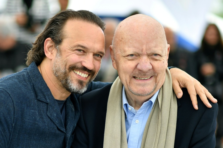 L'acteur Vincent Perez and le réalisateur Jean-Paul Rappeneau, le 14 mai 2018 à Cannes