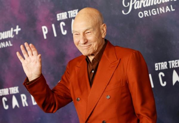 L'acteur britannique Patrick Stewart à Los Angeles aux États-Unis le 9 février 2023