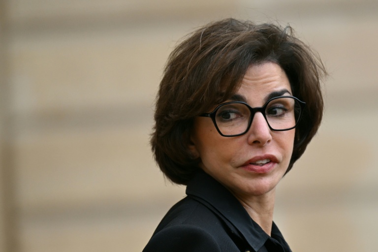 La ministre de la Culture et candidate LR à la mairie de Paris, Rachida Dati, quitte l'Elysée le 11 février 2026 à Paris