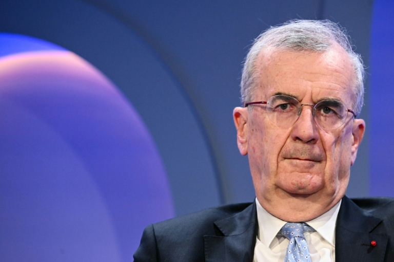 Le gouverneur de la Banque de France François Villeroy de Galhau, le 21 janvier 2026, à Davos, en Suisse