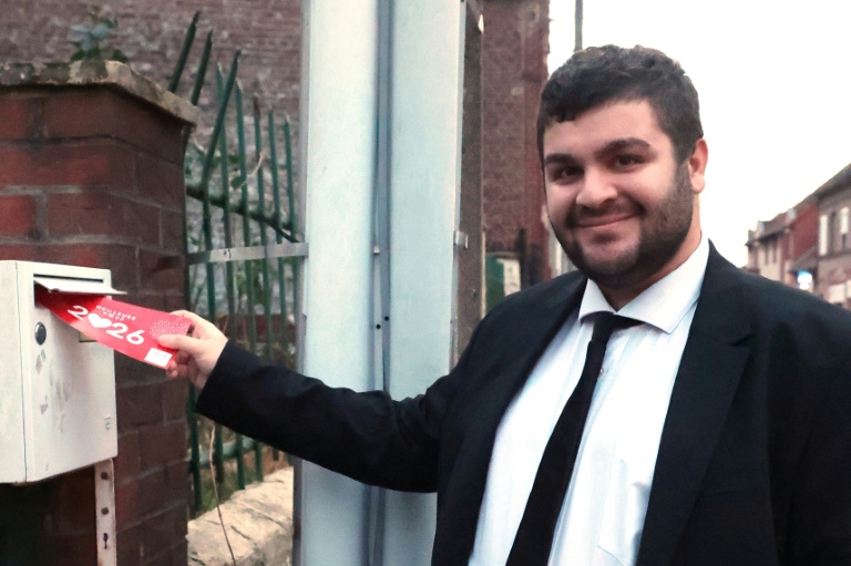 Florent Pasek, candidat à la mairie d'Hérin, dans le Nord, le 5 février 2026