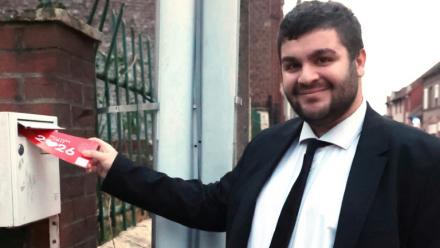 Florent Pasek, candidat à la mairie d'Hérin, dans le Nord, le 5 février 2026