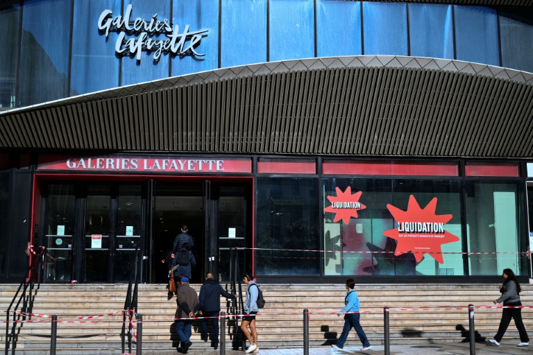 Les Galeries Lafayette fermées à Marseille, le 22 octobre 2025