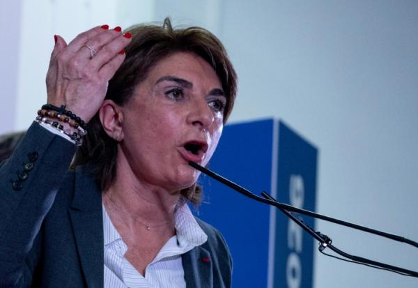 Martine Vassal, candidate LR à la mairie de Marseille, le 11 mars 2026 à Marseille