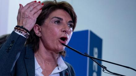 Martine Vassal, candidate LR à la mairie de Marseille, le 11 mars 2026 à Marseille