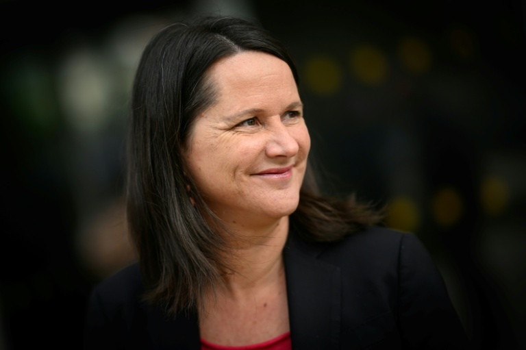La maire PS sortante de Nantes, Johanna Rolland, le 15 mars 2026 à Nantes