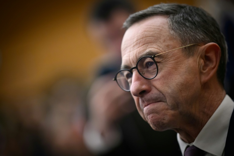 Bruno Retailleau lors d'un meeting de Foulques Chombart de Lauwe, candidat LR à la mairie de Nantes, le 14 janvier 2026