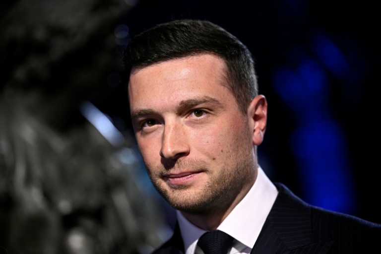 Le président du Rassemblement national, Jordan Bardella, le 13 janvier 2026 à Paris