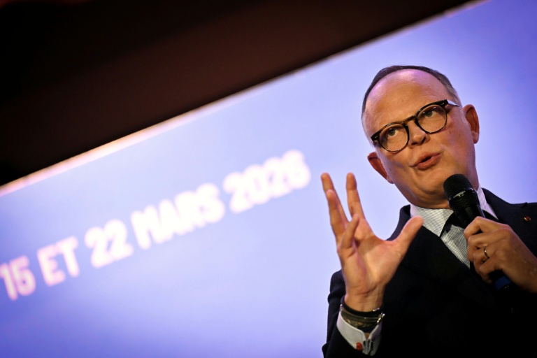 L'ancien Premier ministre Edouard Philippe, président du parti Horizons, en campagne au Havre pour sa réélection le 28 janvier 2026