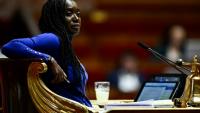 Nadège Abomangoli à l'Assemblée nationale, à Paris le 24 octobte 2024