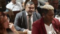 Milakulo Tukumuli, du parti Éveil océanien, à Nouméa en Nouvelle-Calédonie, le 31 juillet 2026