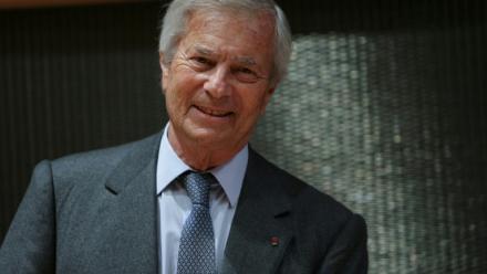 Le milliardaire conservateur Vincent Bolloré à l'Assemblée nationale à Paris, le 24 mars 2026