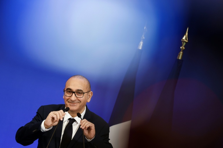 Le ministre de l'Intérieur Laurent Nuñez lors d'une conférence de presse à Paris, le 20 avril 2026