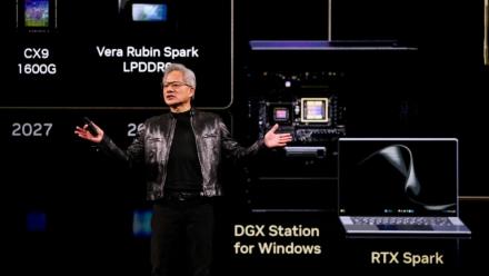 Jensen Huang, directeur général de Nvidia, lors du salon Computex à Taipei, le 1er juin 2026