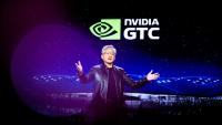 Le patron de Nvidia Jensen Huang, lors de la la conférence annuelle des développeurs GTC à San José en Californie, le 17 mars 2026