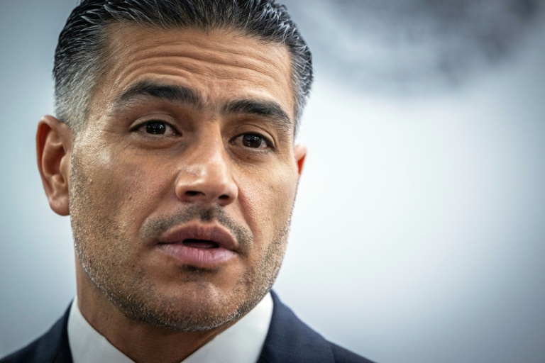 Le ministre mexicain de la Sécurité, Omar Garcia Harfuch, au Palais national de Mexico, le 23 février 2026