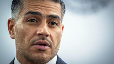Le ministre mexicain de la Sécurité, Omar Garcia Harfuch, au Palais national de Mexico, le 23 février 2026