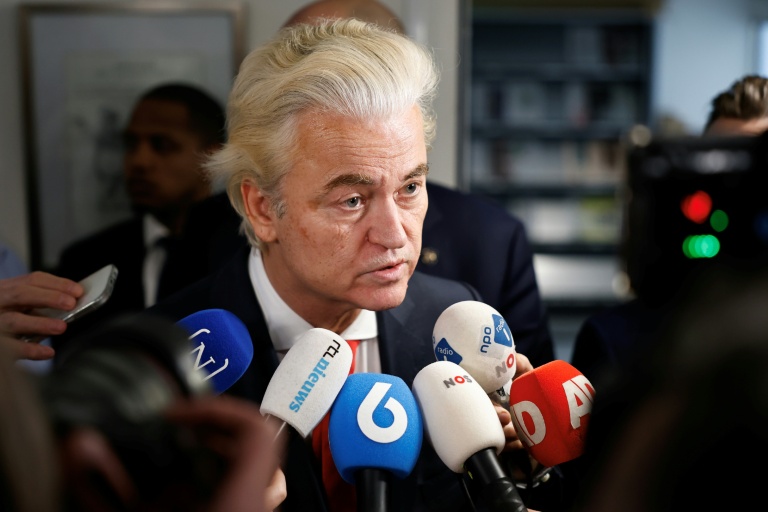 Geert Wilders à La Haye, le 30 octobre 2025