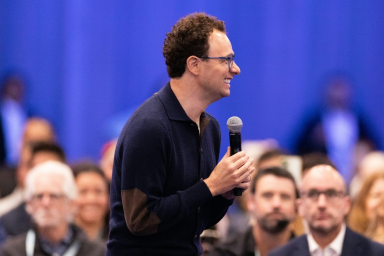 Le patron d'Anthropic Dario Amodei à San Francisco aux Etats-Unis le 15 septembre 2026