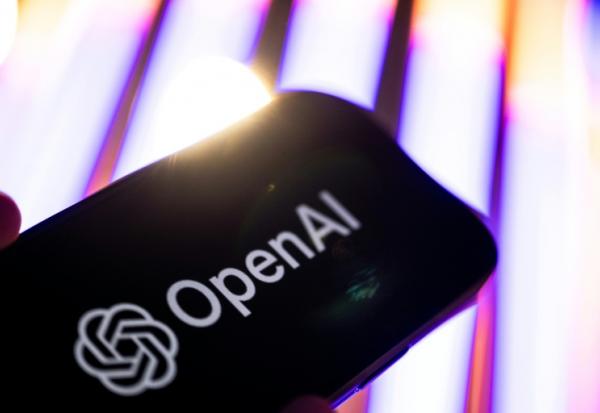 Le logo d’OpenAI est visible lors de la conférence "ALL IN 2026" au Palais des congrès de Montréal, à Montréal, au Québec, le 17 septembre 2026